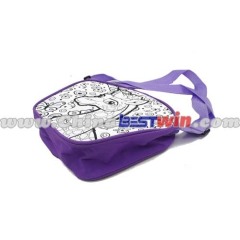 Square Shape Purple Single Shoulder Children's Panting Bag