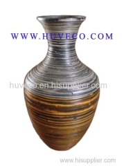 Beautiful Painted Bamboo Decor Vase