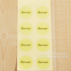 Custom Waterproof Transparent Adhesive Label Clear PET Sticker Permanent Adhesive Sticker Clear Vinyl Sticker