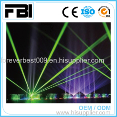 water fountain with colorful laser show/ outdoor music dancing fountain project