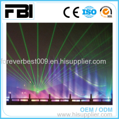 water fountain with colorful laser show/ outdoor music dancing fountain project