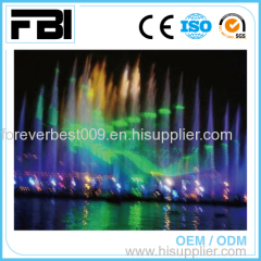 colorful laser fountain/ music dancing fountain/ water fountain project