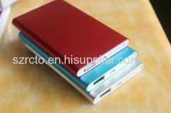 Top Quality Newest 5000mAh ultra slim aluminum material powerbank