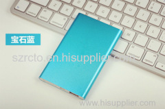 Top Quality Newest 5000mAh ultra slim aluminum material powerbank