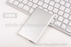 Top Quality Newest 5000mAh ultra slim aluminum material powerbank