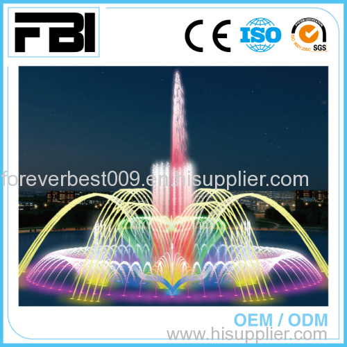 large outdoor floating fountains/ colorful music dancing fountain with led lights