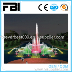 round shape music dancing fountain/ floating fountain with led lights
