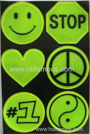 reflective warning stickers for safety and for decorative