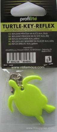 turtle reflective key pendant bag hanger