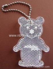 bear Reflective Keychain Cute Reflective key Pendant