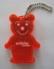 bear reflective key pendant