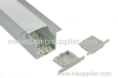 Deep recessed led profile for led strips for ceiling and wall lighting