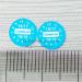 China top self-adhesive destructible label manufacturer supply tiny round blue 8mm diameter warranty for repairing use