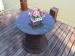 Rattan wicker table chair set patio rattan furniture sets