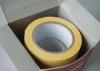 Yellow Electrical Adhesive Insulation Tape Stabilized Plasticized PVC Matte Film