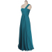 ALBIZIA Sexy Backless One Shoulder Dark Green Chiffon cheap Bridesmaid Dresses