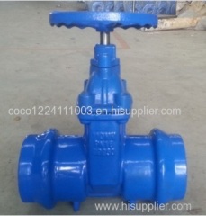 DI gate valve for pvc pipes dn100mm
