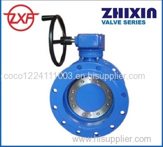 DI BS EN593 Resilient Seated flanged Double Eccentric Butterfly Valve