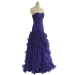 albizia Purple Sweetheart Floor-length Chiffon Mermaid Color Wedding Dress