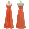 ALBIZIA Orange Sweetheart Chiffon A Line Bridesmaid dress backless special occasions prom dresses