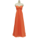 ALBIZIA Beading Orange Sweetheart Chiffon A Line Bridesmaid dress