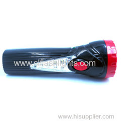 Brazil plug plastic rechargeable LED flashlight