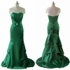 ALBIZIA 2015 best Selling Satin Long Prom Dresses Layered Floor Length Satin Mermaid Evening Dress