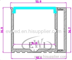 Wall profile aluminium led strip for wall lighting