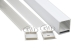 Anodized aluminum profile led strip light w/ plate for ceiling