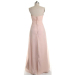 ALBIZIA Sexy Sweetheart A Line Chiffon Long Pink Bridesmaid Dress Backless