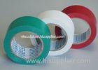 Green / White Stabilized Floor Marking Tape Adhesive Insulation Plasticized PVC Matte Film