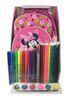 Lovely Minnie School Kids Bag Personalized Stationery For Children 31.51922 cm