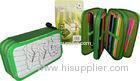 Green Childrens 3 Zip Pencil Case Triple Tier Bag 12.519.56 cm