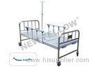 Simple Powder - coated Steel Manual medical equipment hospital beds with Double Crank