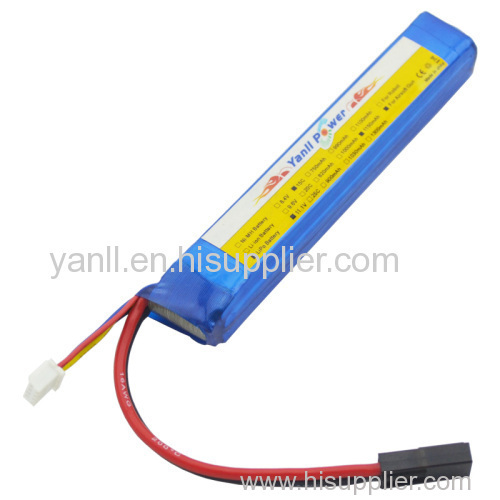 LiPo Airsoft Gun Battery Pack 11.1V 1150mAh RC LiPo Battery Pack with 17*20*123mm Size