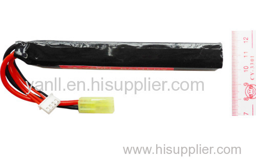 RC LiPo Airsoft Gun Battery Pack 11.1V 1500mAh with 19*20*125mm Size RC LiPo Battery Pack