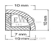 IP65 90 degree corner aluminum angle led profile for kitchen or washroom light