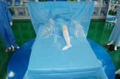 Disposable hip surgical drape