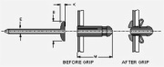 Tri fold rivets 3.2mm,4mm,4.8mm,7.5mm