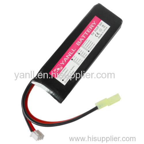 Airsoft Gun Battery Pack 7.4V 2200mAh RC LiPo Battery Pack for RC Hobby