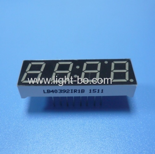 Super red 10mm 4 digit 7 segment led display Common anode for instrument panel