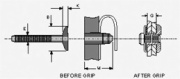 Aluminum alloy blind rivets