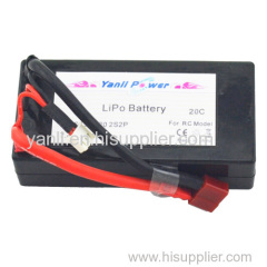 RC LiPo Car Battery Pack 2S2P 7.4V 4000mAh 40C RC Car Battery Pack