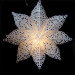 New pattern design Christmas white pendant plastic star lamp wholesale