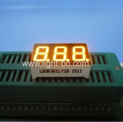 Super yellow 5 digit 0.36 inch common cathode 7 segment led display for Instrument Panels