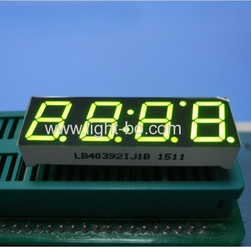 Ultra blue 4 digit 0.39inch common cathode blue 7 segment led display for instrument panel