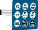 Silicone Rubber LED backlit Membrane Switch Keypads For Air Conditioner