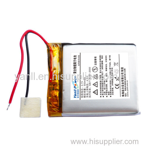 luetooth Speaker Battery 3.7V 500mAh Rechargeable LiPo Battery Pack for Digital Products