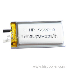 Rechargeable LiPo Battery 3.7V 420mAh LiPo Battery Pack for Digital Products