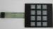 Black 12 keys PC Flexible Waterproof Membrane Switches for audio equipment